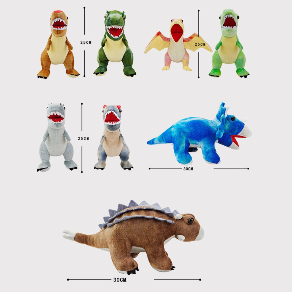 Mixade dinosaurier, Plysch