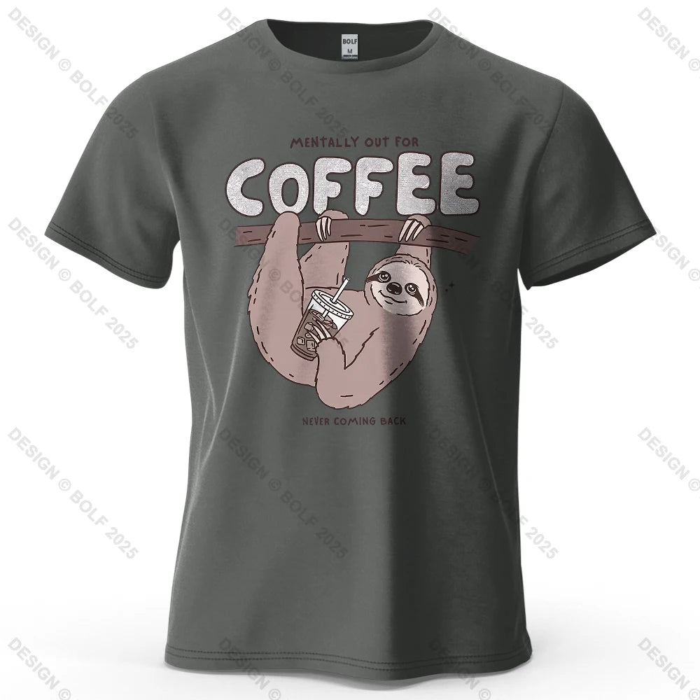 Kaffedrickande sengångare - T-Shirt
