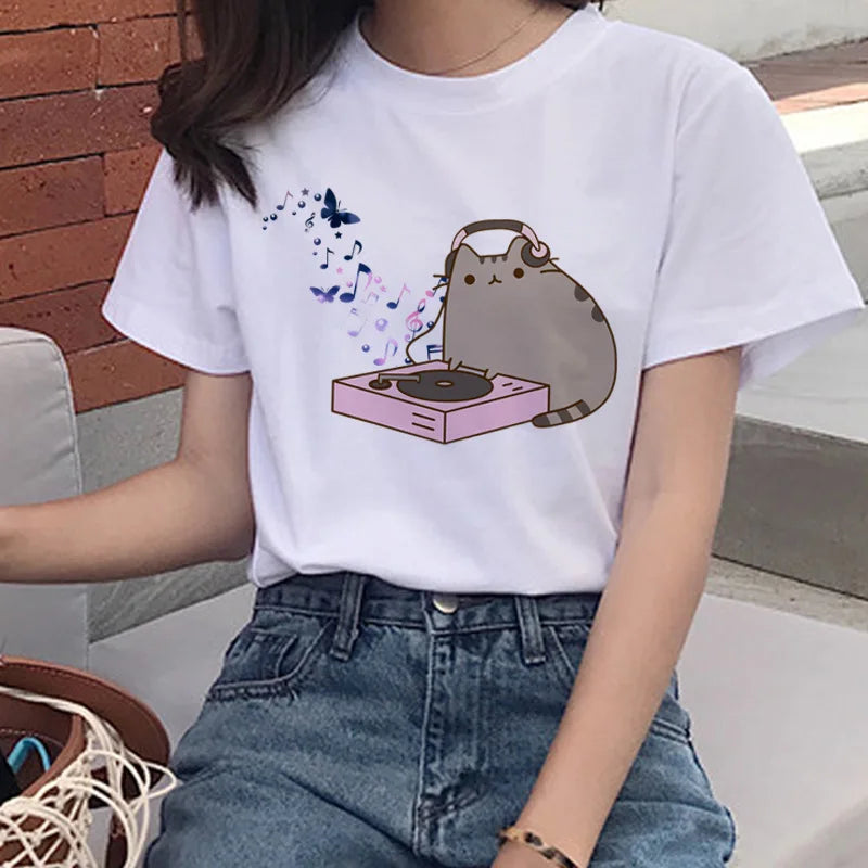Pusheen Katt, T-shirt