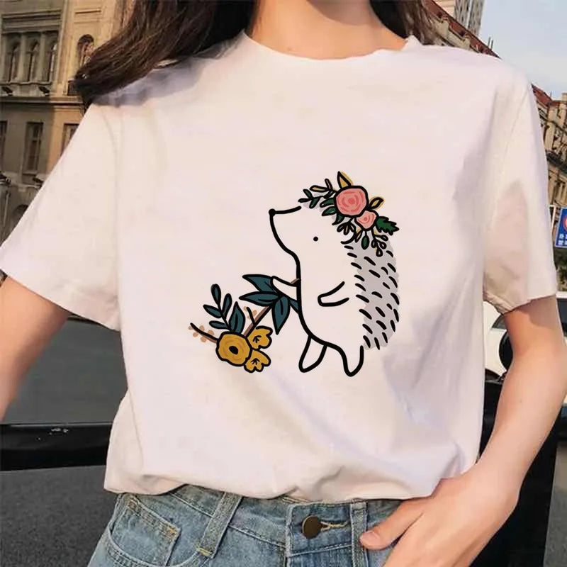 Igelkott + Katt = Hjärta (T-Shirt)