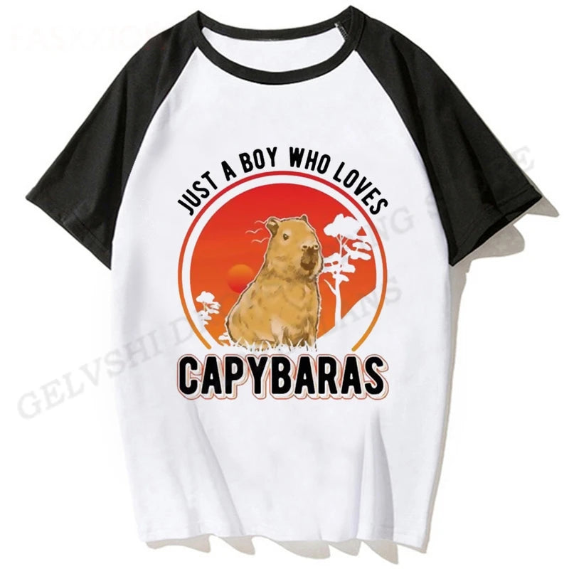 Kapybara T-shirts med tryck (Barn)