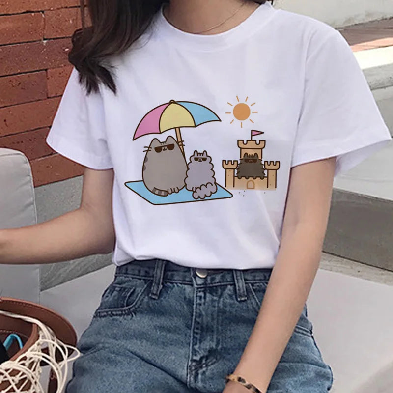Pusheen Katt, T-shirt