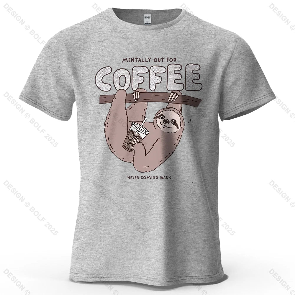 Kaffedrickande sengångare - T-Shirt