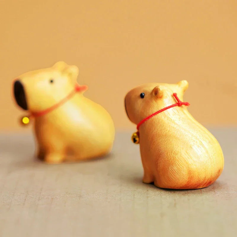 Handgjorda Kapybaras i trä