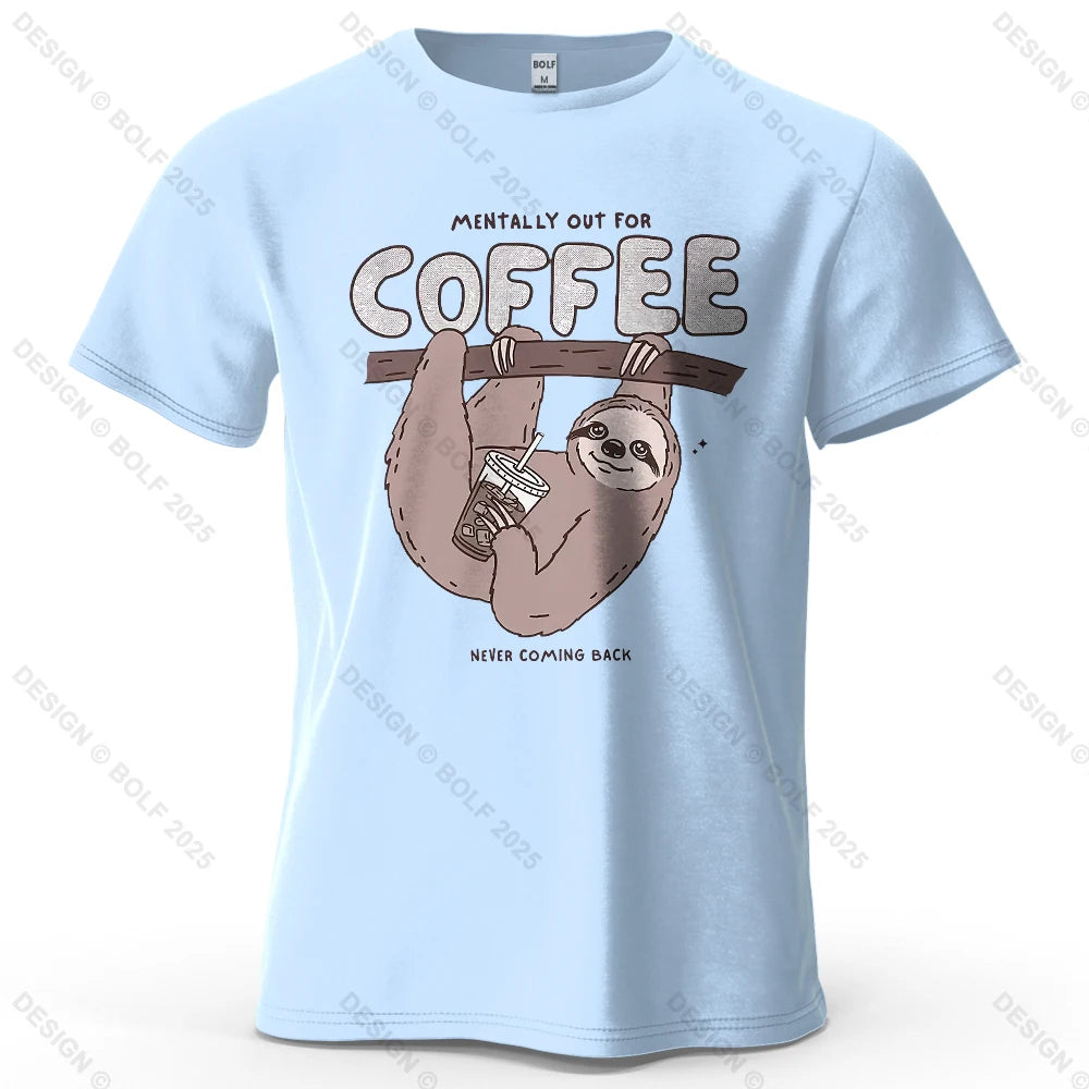 Kaffedrickande sengångare - T-Shirt