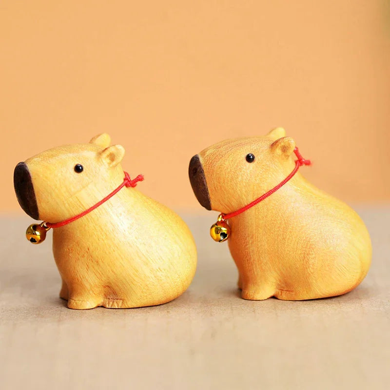 Handgjorda Kapybaras i trä