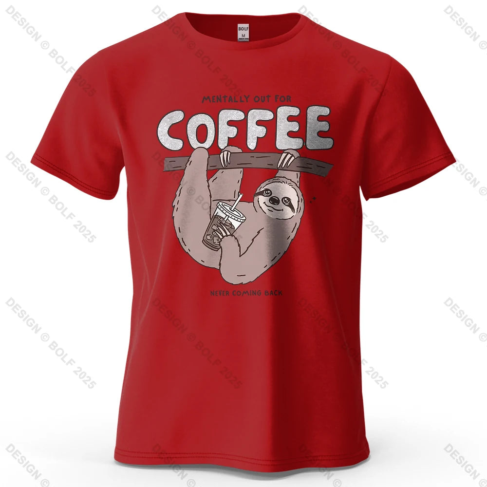 Kaffedrickande sengångare - T-Shirt